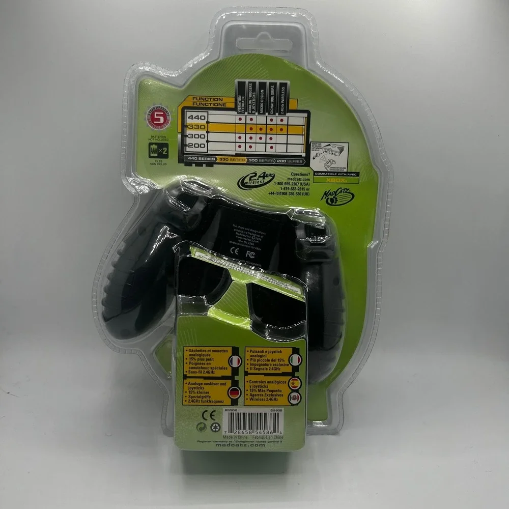 Mad Catz Wireless 330 Pro Series Controller for‎ Xbox 2.4GHz Black